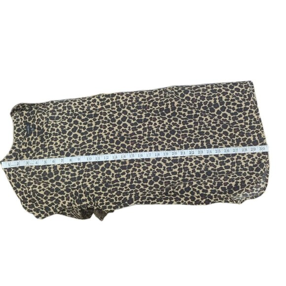 Talbots Women's Top XL Leopard Print Animal Goth Office Cocktail Classy Casual - Picture 8 of 11